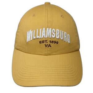 Williamsburg Est. 1899 VA Baseball Cap Yellow One Size Adjustable Perrin